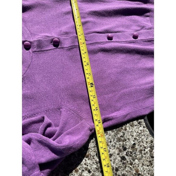 Cardigan Silk Cashmere Blend Banana Republic PurpleButtons Sweater L/S Women XS - Picture 12 of 15